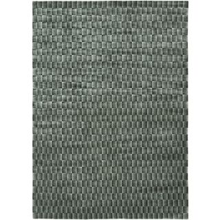 Handcrafted And Sheared Illusion Tonal Grey Rectangular Area Rug (50 X 79)