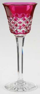 Baccarat Burgos  Rose Rhine Wine   Cut Criss Cross Design On Bowl