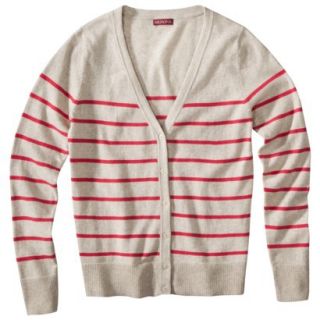 Merona Petites Long Sleeve Deep V Neck Cardigan Sweater   Pink MP