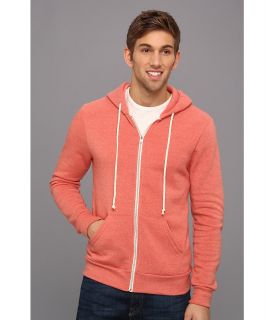 Alternative Apparel Rocky Zip Hoodie Mens Sweatshirt (Pink)