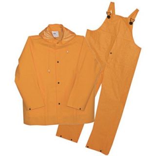 Boss 3 Pc. Yellow Rain Suit   35mm, Size L, Model# 3PR0300YL