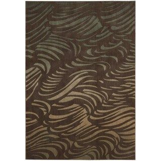 Nourison Somerset Brown Abstract Rug (56 X 75)