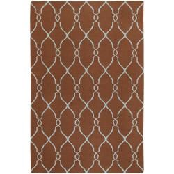 Jill Rosenwald Hand woven Brown Rhodes Wool Rug (9 X 13)