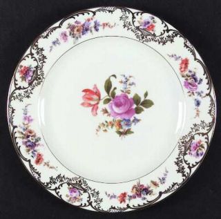 Royal Bayreuth Vienne (White, Smooth) Dinner Plate, Fine China Dinnerware   Flor
