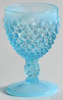 Fenton Hobnail Blue Opalescent Wine Glass   Blue Opalescent