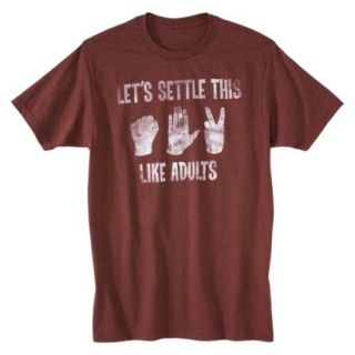 Lets Settle This Like Adults Mens Graphic Tee   Wine XXL