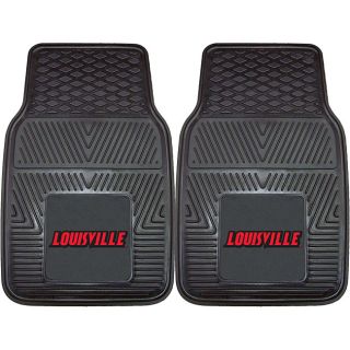 Fanmats Louisville 2 piece Vinyl Car Mats (100 percent vinylDimensions 27 inches high x 18 inches wideType of car Universal)