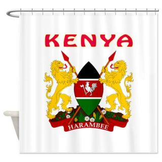  Kenya Coat of arms Shower Curtain  Use code FREECART at Checkout