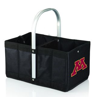 University Of Minnesota Golden Gophers Black Urban Picnic Basket (Black/ University of Minnesota logoOpen 8.5 inches high x 9.5 inches wide x 15.8 inches longFolded 15 inches high x 2.3 inches wide x 10 inches long )