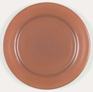 Hazel Atlas Ovide Rust Dinner Plate   Solid Rust