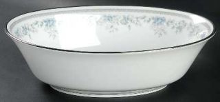 Lenox China Bluets 9 Oval Vegetable Bowl, Fine China Dinnerware   Bouquet Line,