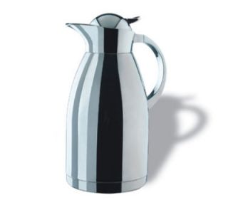 Service Ideas 2 liter Coffee Server w/ Push Button Lid, Stainless, 11 in