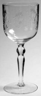 Glastonbury   Lotus Lady Ruby Water Goblet   Stem 37, Cut