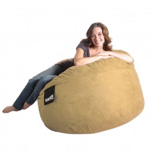 Round Light Brown 4 Microfiber And Foam Bean Bag (CamelMaterials Durafoam foam blend, microsuede outer cover, cotton/poly inner linerStyle RoundWeight45 lbsDiameter48 inches x 48 inches x 30 inchesFillDurafoam blendClosure ZipRemovable/Washable Cove