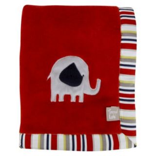 Elephant Embroidery Receiving Blanket