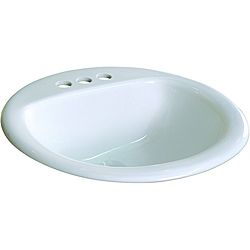 Ceramic 19 inch Drop in Self Rimming White Bathroom Sink (WhiteDimensions 19 inches wide x 19 inches deep x 9 inches highModel number DI1919WNumber of boxes this will ship in 1Assembly required No )