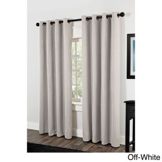 Crete Thermal Insulated Grommet Top 84 Inch Curtain Panel Pair