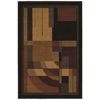 Sunset Mesa Ebony Geometric Rug (78 X 1010)