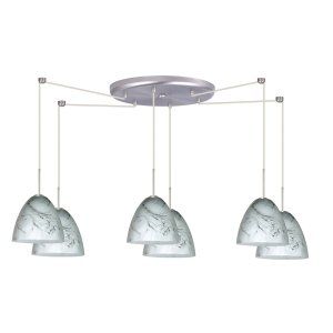 Besa Lighting BEL 6JC 4470MG LED SN Vila Pendant