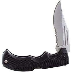 Schrade Old Timer Safe t grip 3.6 inch Steel Blade Pocket Knife (BlackBlade material 7Cr17 high carbon stainless steelSheath material NylonBlade length 3.6 inchesHandle length 4.9 inchesWeight 3.4 ouncesLanyard holeSafe T GripModel MA1SBefore purchas