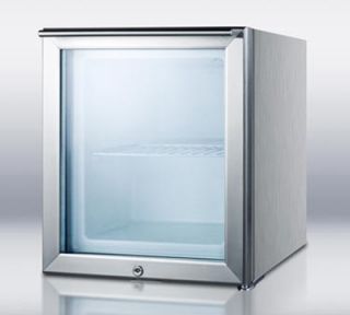 Summit Refrigeration Compact Freezer w/ Manual Defrost & Wrapped Cabinet, Stainless, 115v, 1.42 cu ft