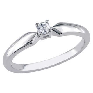 1/10 Carat Diamond Solitaire Ring Size 8)   Silver (Size 5)
