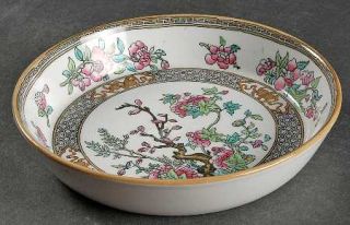 Minton Indian Tree (Smooth) Oatmeal Bowl, Fine China Dinnerware   Smooth, Pink/G