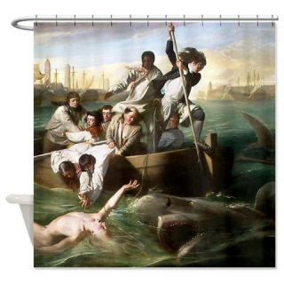  Watson and the Shark Shower Curtain  Use code FREECART at Checkout