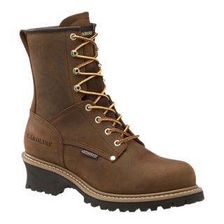 Carolina Waterproof Logger Boot   8in., Brown, Size 10 1/2 Wide, Model# CA8821