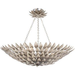 Crystorama Lighting CRY 517 SA CEILING Broche Broche 6 Light Antique Silver Ceil