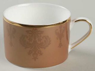 Mikasa Damask Copper Flat Cup, Fine China Dinnerware   Mn2512, Floral And Scroll