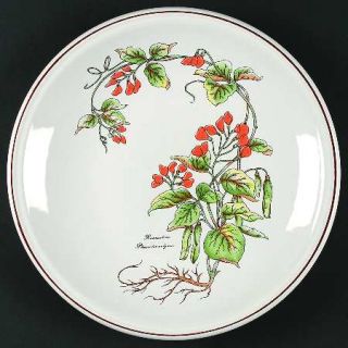 Jepcor Botanical Garden 11 Round Platter/Chop Plate, Fine China Dinnerware   Va