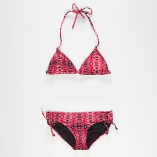 Tie Dye Girls Triangle Bikini Coral In Sizes 8, 14, 10, 12, 7 For Wom