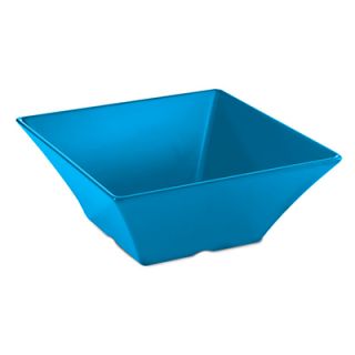 Tablecraft 15 3/4 Square Frostone Bowl   Melamine, Blue