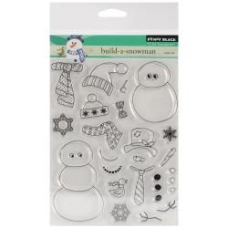 Penny Black Clear Stamps 5 X6.5 Sheet  Build a snowman