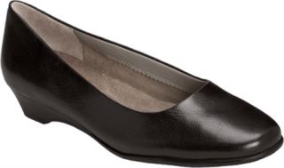 Womens Aerosoles Sotellite   Black Leather Slip on Shoes