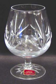 Lenox Monticello Brandy Glass   Fan & Dots,Cut