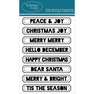 Technique Tuesday Clear Stamps 4 X6  Peace And Joy