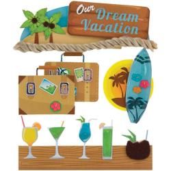 Karen Foster Tropical Dream Vacation Stacked Stickers