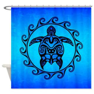  Maori Ocean Blue Turtle Shower Curtain  Use code FREECART at Checkout