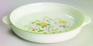 Noritake Lineage Augratin, Fine China Dinnerware   Versatone I,Yellow Floral,Bir