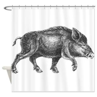  Wild Boar Shower Curtain  Use code FREECART at Checkout