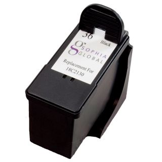 Sophia Global Lexmark 36 Black Ink Cartridge (remanufactured) (BlackModel SGLEX36Maximum yield 500 pagesNon refillableCompatible With X3650, X4650, X5650, X6650, X6675, Z2420 This high quality item has been factory refurbished. Please click on the icon