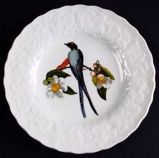 Alfred Meakin Birds Of America (White, Emboss Floral) Bread & Butter Plate, Fine