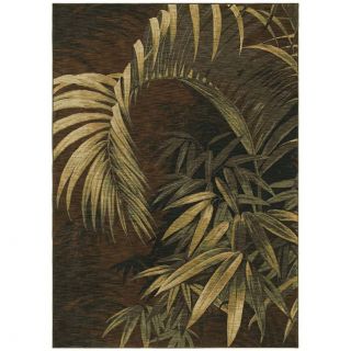 Tommy Bahama Home Rugs Dark Brown Polynesian Palms Transitional Rug (110 X 29)