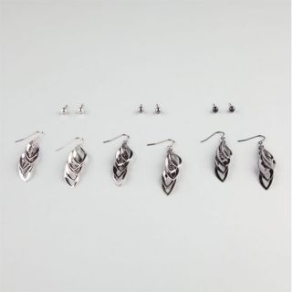 6 Pairs Stud/Dangle Earrings Metal One Size For Women 224947191