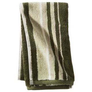 Threshold Stripe Hand Towel   Green