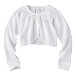 Cherokee Infant Toddler Girls Cropped Cardigan   White 12 M