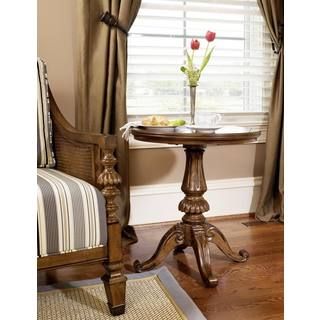 E. Providence Honey Maple Round Chairside End Table