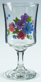 JMP Marketing Provincial Bouquet 10 Oz Glassware Goblet, Fine China Dinnerware  